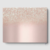 Livre D'or Parties scintillant Robe Bokeh Rose Or 18e anniver (Verso)