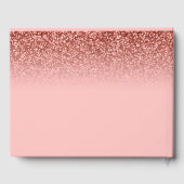 Livre D'or Parties scintillant rose sucré 16 personnalisé (Verso)