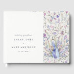 Livre D'or Pastel Classy Aquarelle Florale Peacock Mariage<br><div class="desc">Classy Ornate Watercolor Peacock Collection - c'est une élégante aquarelle Illustration de paon floral pastel aquarelle, avec une touche minimaliste moderne. Idéal pour vos mariage et fêtes de classe moderne. Il est très facile de customiser, avec vos données personnelles. Si vous avez besoin d'un autre produit correspondant ou de la...</div>