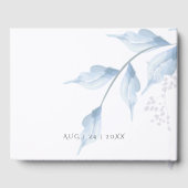 Livre D'or Pastel Faded Lilac et Dusty Blue Foliage (Verso)