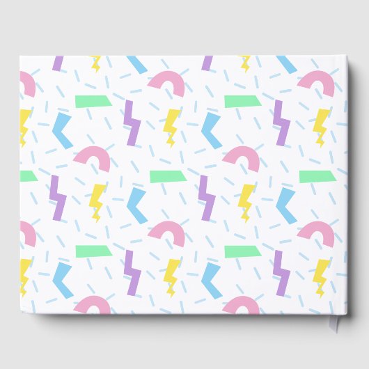 Livre D'or Pastel neon 80s script graduation photo (Verso)