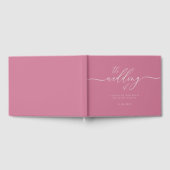 Livre D'or Pastel Pink Elegant Wedding Calligraphy (Complet)