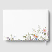 Livre D'or Pastel Pink Floral Fleur sauvage Mariage (Verso)