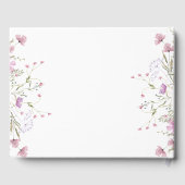 Livre D'or Pastel Shade Blush rose Mariage floral (Verso)