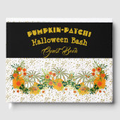 Livre D'or Patch Citrouille blanc Halloween Bash Floral Vert (Recto)