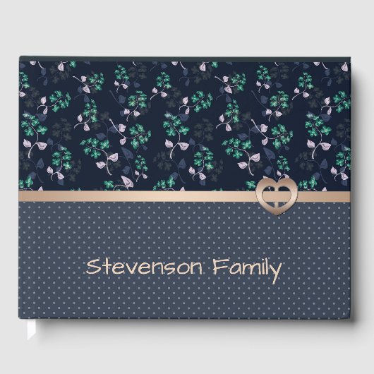 Livre D'or Patchwork, Rétro, blau (Recto)