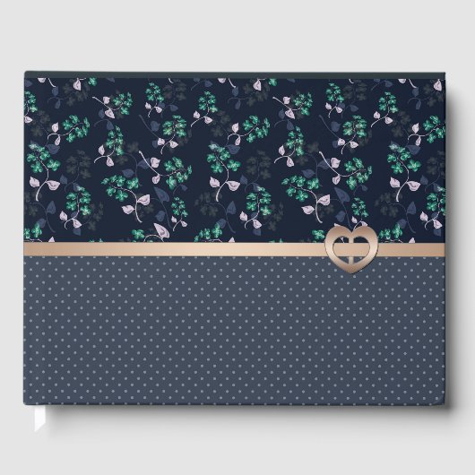 Livre D'or Patchwork, Rétro, blau (Recto)