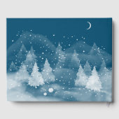 Livre D'or Paysage d'hiver Neige (Verso)