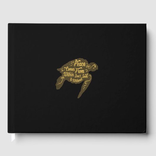 Livre D'or peace from within do not seek it without (Recto)