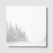 Livre D'or Peaceful Muted Watercolor Cabin Scene (Verso)