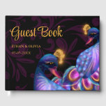 Livre D'or Peacock Jewel Tones Mariage Floral Moody violet<br><div class="desc">Peacock Jewel Tones Mariage Floral Moody violet livre d'hôtes. Revivez la magie de votre jour de mariage en lisant des messages sincères. Ce livre d'or sera un trésor d'amour et un témoignage de la beauté de votre célébration. Personnalisez le texte selon votre souhait :) Ce produit fait partie d'une collection....</div>