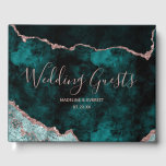 Livre D'or Peacock Turquoise Vert Rose Or Agate Marbre Mariag<br><div class="desc">Marine Blue & Rose Gold Foil Aquarelle Marbre Agate Géode Doré Design,  avec polices Moderne et Script. Mariage tendance et chic ou tout événement Livre d'or ! ~ Regardez ma boutique pour voir l'ensemble de la suite mariage pour ce design!</div>