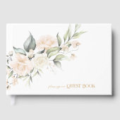 Livre D'or Pearl Blush Elegance Floral Mariage ID989 (Recto)