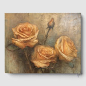 Livre D'or Pêcher Rose Romantique Mariage Floral (Verso)