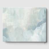 Livre D'or Peint Ciel moderne Abstrait Brushstrokes Mariage (Verso)