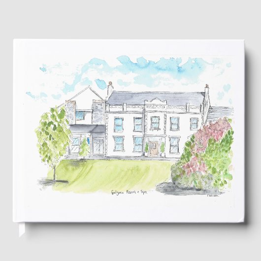 Livre D'or peinture de la station thermale de Galgorm (Recto)