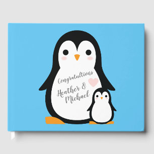 Livre D'or Penguin thème Baby shower mignonne