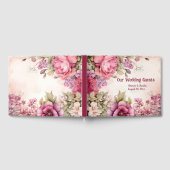 Livre D'or Peonies roses Asters Mariage Floral (Complet)
