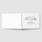 Livre D'or Peony blanc Mariage de verdure Florale (Complet)