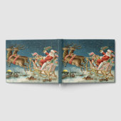 Livre D'or Père Noël Antique Sleigh Reindeer (Complet)