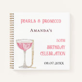 Livre d'or perle d'anniversaire de proarc rose (Devant)