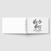 Livre D'or Personalized Black White Script Wedding (Complet)