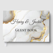 Livre D'or Personalized Wedding Guest Book (Recto)