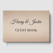 Livre D'or Personalized Wedding Guest Book (Recto)
