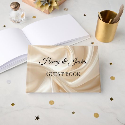 Livre D'or Personalized Wedding Guest Book (Recto ouvert)
