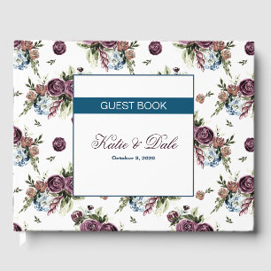 Livre d'or personnalisable Mauve & Olive