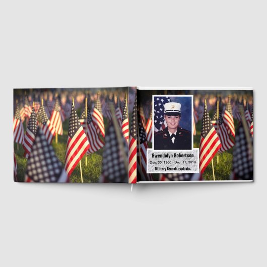 Livre D'or Personnalisé American Veteran Picture Memorial (Complet)