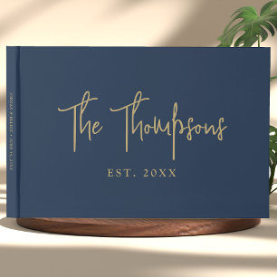 Livre D'or Personnalisé Avec Noms Élégant Script De Calligrap