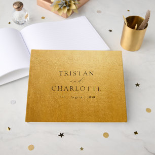 Livre D'or Personnalisé Elegant Chic Gold
