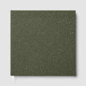 Livre d'or personnalisé en feuille de mousse verte (Recto)