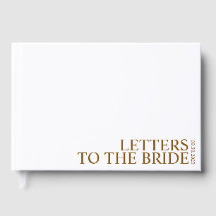 Livre d'or personnalisé Lettres à la mariée Album