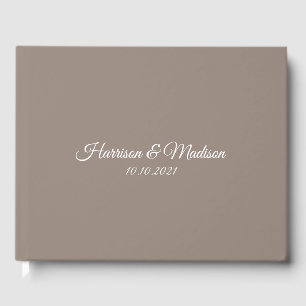 Livre D'or personnaliser classique élégant texte Mariage grèg