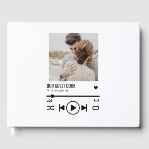Livre D'or Personnalized Newlywed Photo Song Playlist