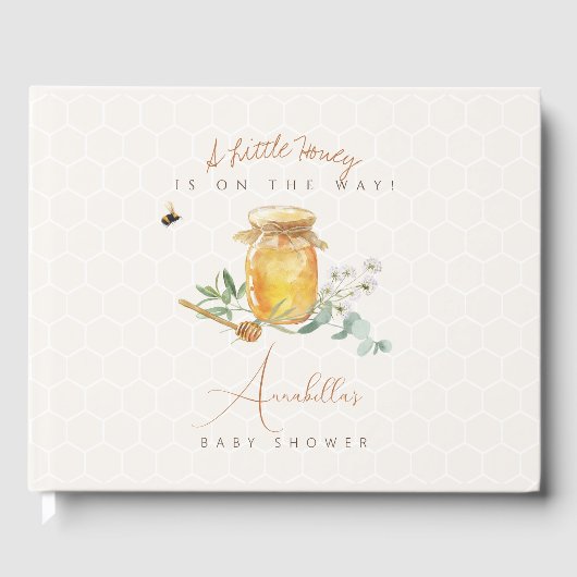 Livre D'or Petit Baby shower de miel doux (Recto)