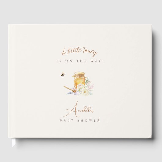 Livre D'or Petit Baby shower de miel doux (Recto)