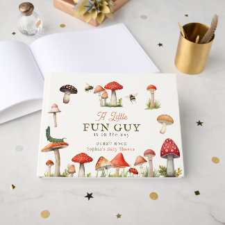 Livre D'or Petit Champignon Amusant Garçon Baby Shower