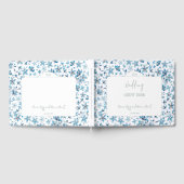 Livre D'or Petit Mariage de fleurs bleues (Complet)