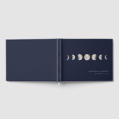 Livre D'or Phases de lune dorée Mariage moderne (Complet)