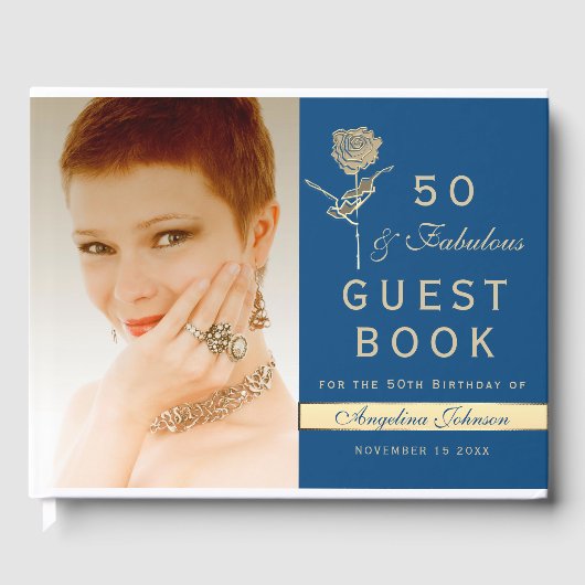 Livre D'or Photo 50 et anniversaire fabuleux (Recto)