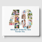 Livre D'or Photo Collage 40e anniversaire Se souvenir quand . (Recto)