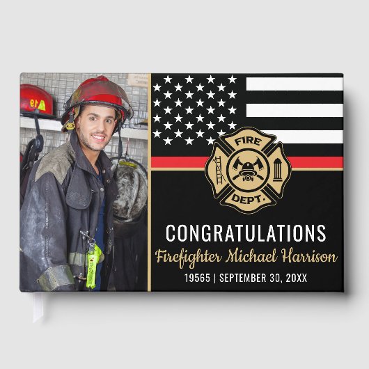 Livre D'or Photo de l'École des pompiers - Drapeau (Recto)