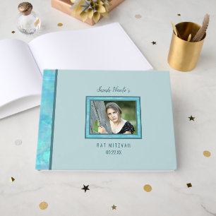Livre D'or Photo d'occasion spéciale Opale Bleue de Bat Mitzv