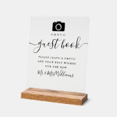 Livre d'or photo écriture noire (Angle)