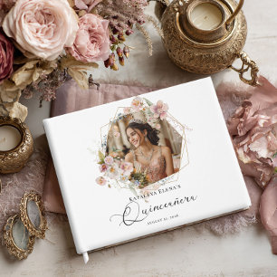 Livre D'or Photo Floral Quinceanera