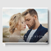 Livre D'or Photo Mariage moderne simple et élégante (Recto)