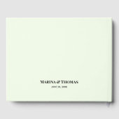 Livre D'or Photo Mariage Personnalisée Avec Calligraphie Mode (Verso)